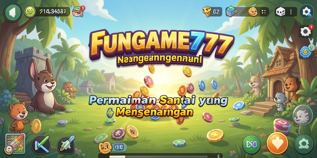 Screenshot gameplay FUNGAME777 yang penuh warna dan interaktif.