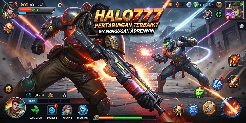 Gameplay HALO777 dengan aksi pertarungan yang mendebarkan.