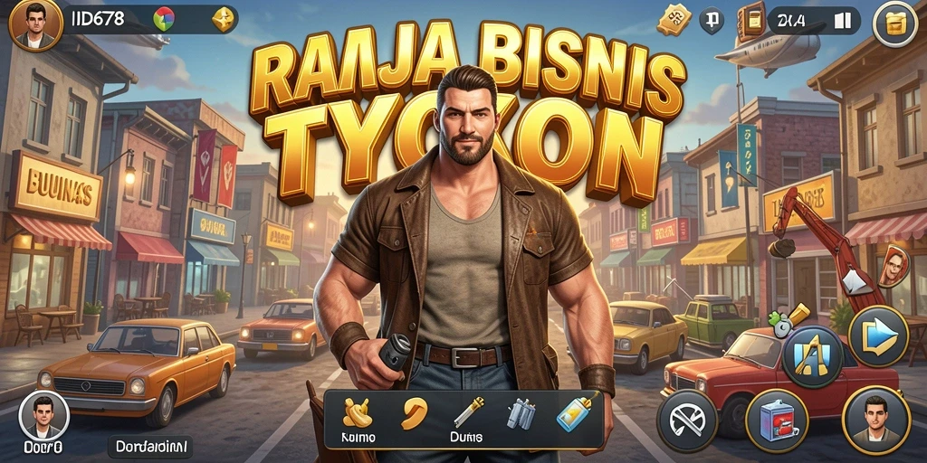 Screenshot gameplay ID678 menampilkan pengelolaan bisnis yang mendetail.