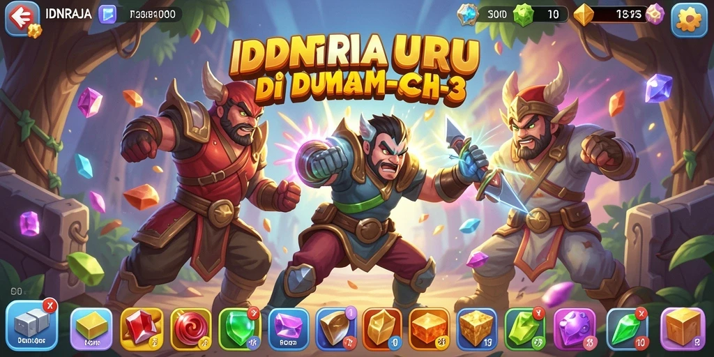 Gameplay seru IDNRAJA yang menantang di setiap level.