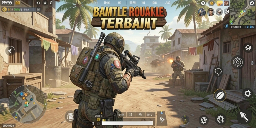 Gameplay seru dalam PPV99 dengan aksi Battle Royale yang mendebarkan.
